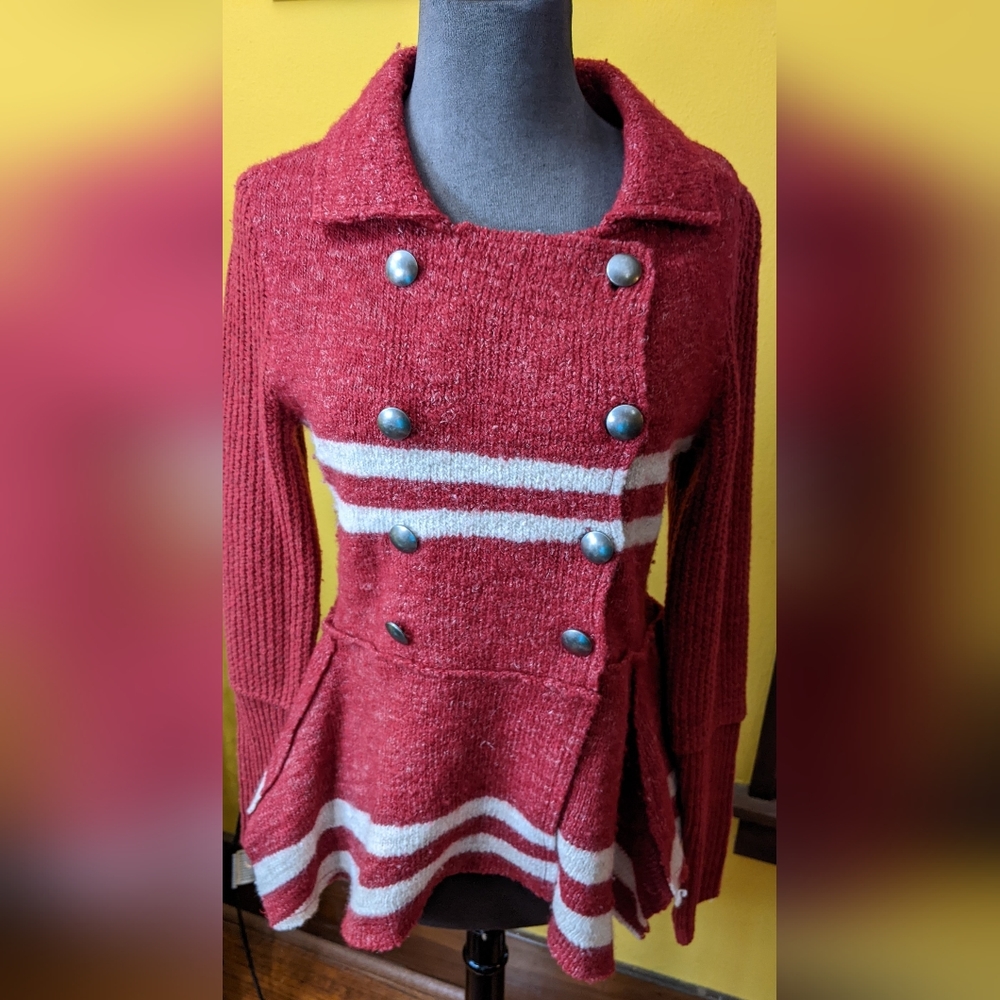 Free People Peplum Cardigan